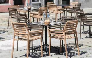 Poltroncina Doga Nardi Set da Pranzo in Alluminio Talenti Milo