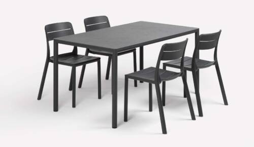 Tavolo Piave 140x80 Nardi Sedia Bistrot Bora Nardi